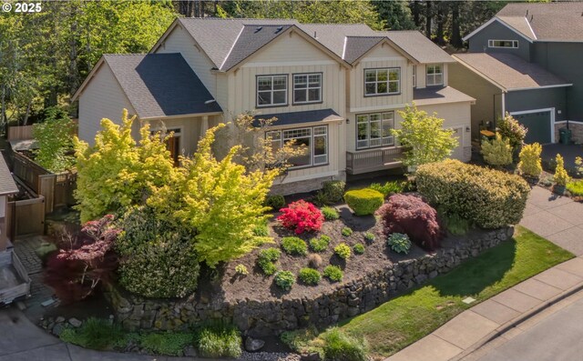 view of front of property with board and batten siding