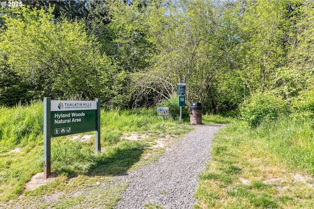 view of community