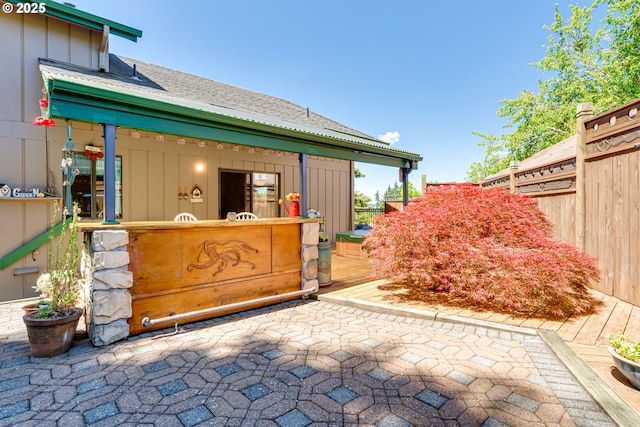 2407 Hawkins Ln, Eugene, OR 97405 - view of patio / terrace with a wooden deck