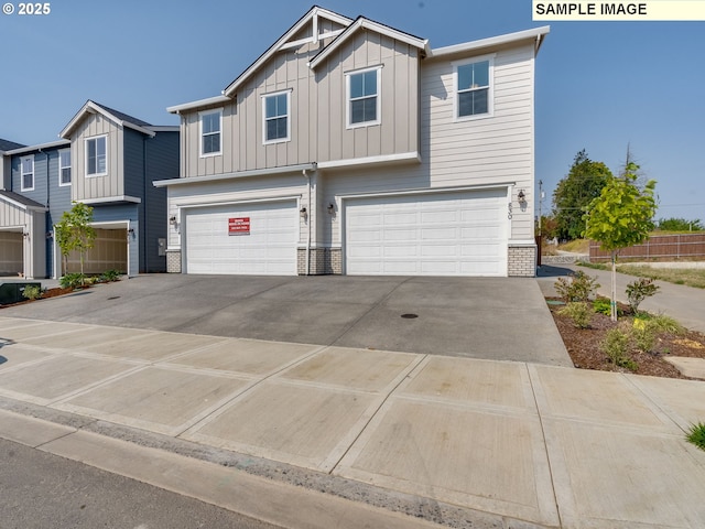 view of front of home featuring a garage