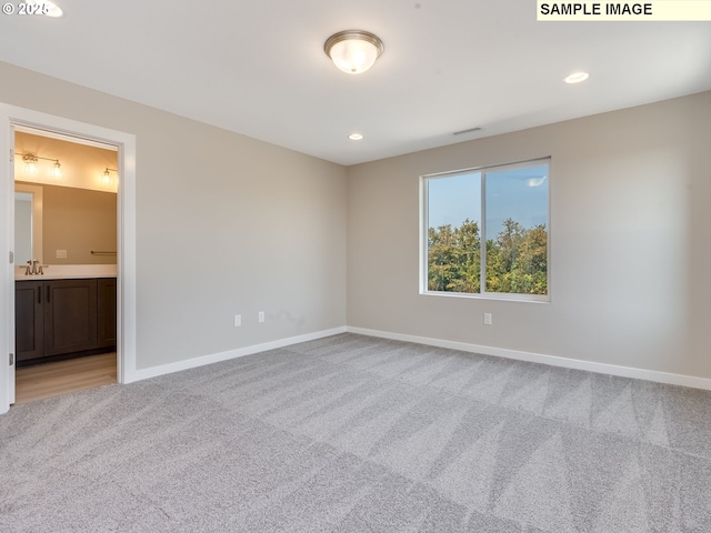 view of carpeted empty room