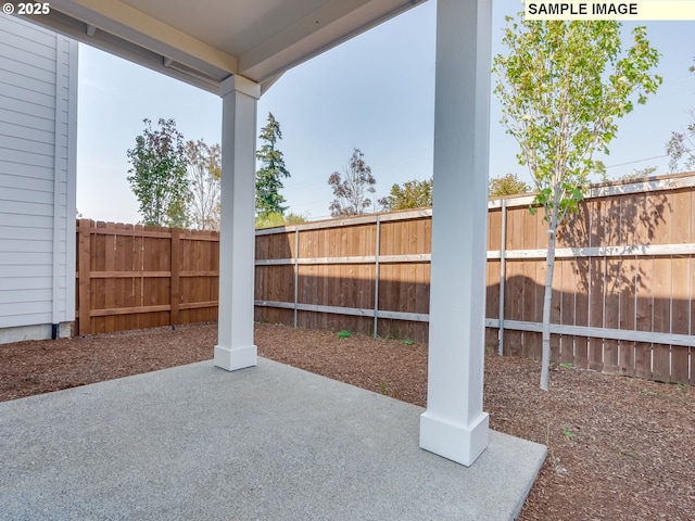 view of patio / terrace with a fenced backyard