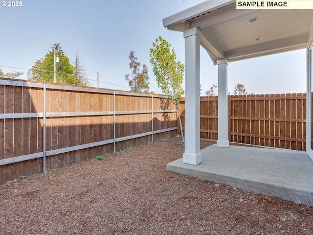 view of yard with fence private yard