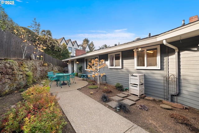 exterior space with a patio area