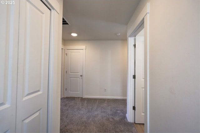 27 NW 6th Pl, Warrenton, OR 97146 - corridor with baseboards, carpet floors, and recessed lighting