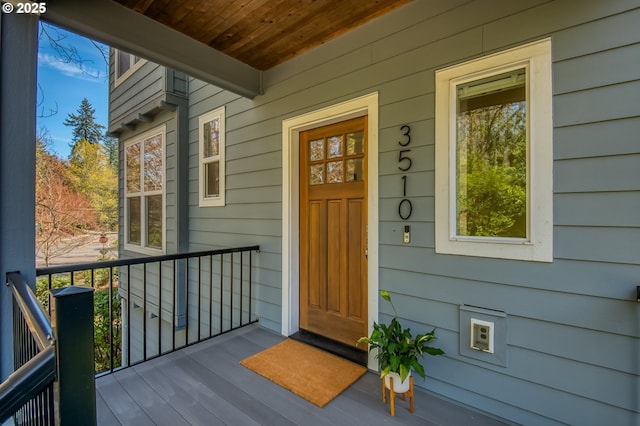 view of entrance to property