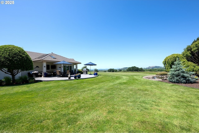 33685 Van Duyn Rd, Eugene, OR 97408 - view of grassy yard featuring a patio