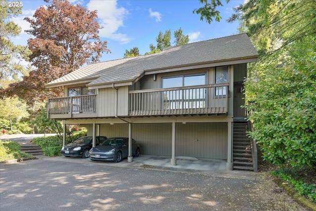 7752 SW Barnes Rd Unit B, Portland, OR 97225 - rear view of property featuring stairs