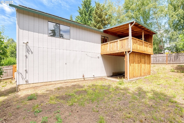 15210 SW 100th Ave, Portland, OR 97224 - back of property with a wooden deck