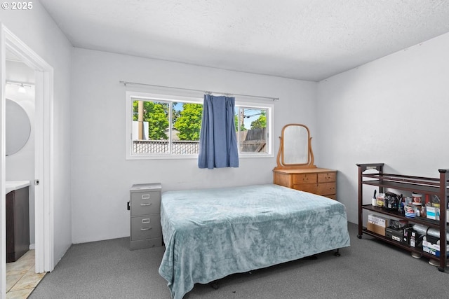 bedroom featuring carpet