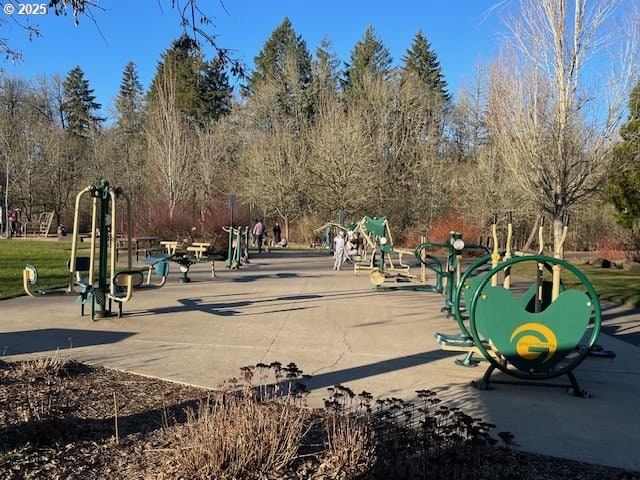 view of community featuring a playground