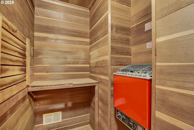 view of relaxing sauna
