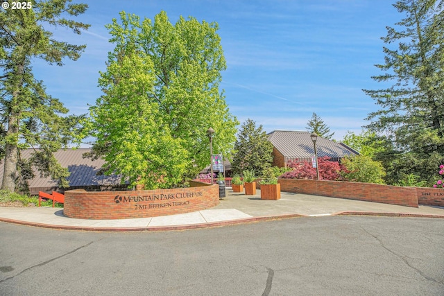 obstructed view of property featuring metal roof and a standing seam roof