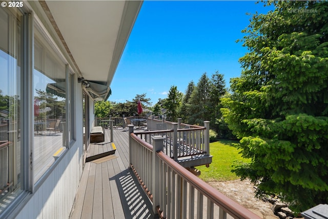 1810 D St, Forest Grove, OR 97116 - wooden terrace featuring a yard