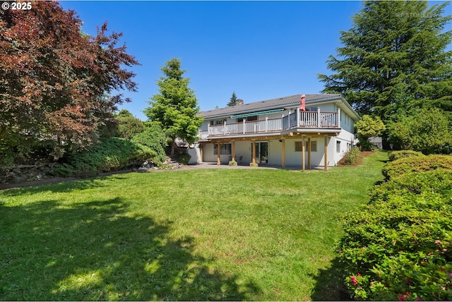 1810 D St, Forest Grove, OR 97116 - back of house with a deck, a patio area, and a lawn