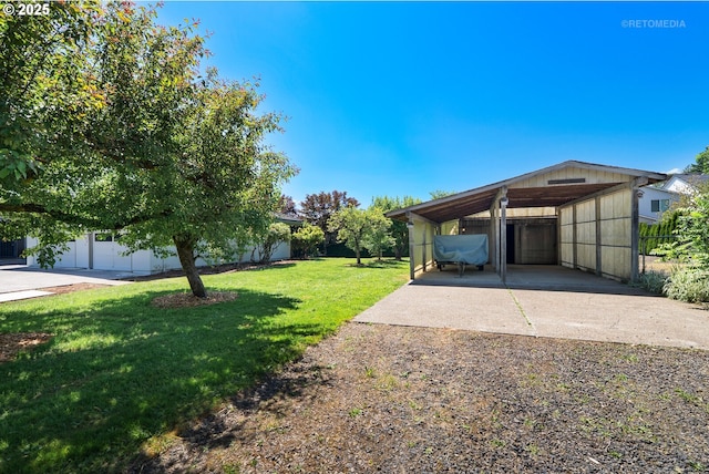 1810 D St, Forest Grove, OR 97116 - view of yard featuring driveway and a detached carport