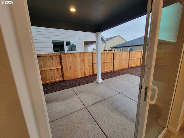 view of patio / terrace featuring a fenced backyard