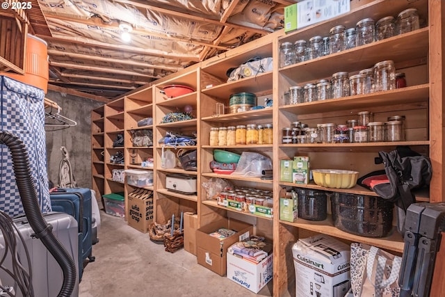 view of storage room