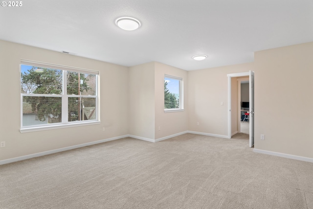 view of carpeted empty room