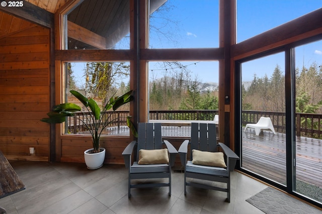 view of sunroom / solarium