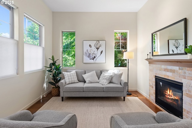 29229 SW Costa Cir E, Wilsonville, OR 97070 - living area featuring wood finished floors and plenty of natural light