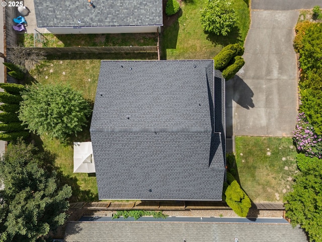 view from above of property