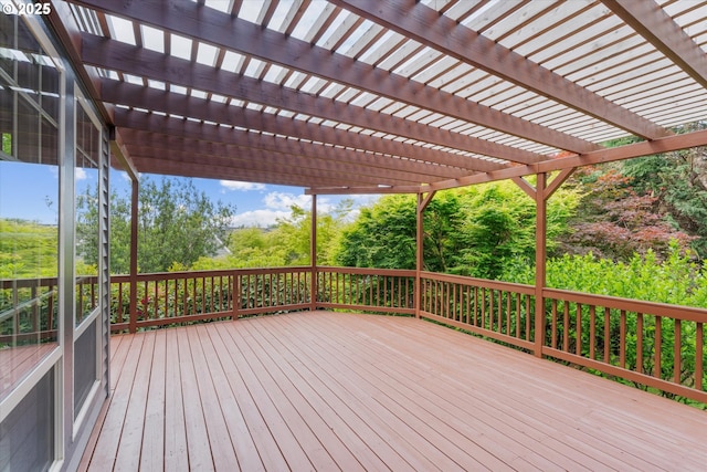 1206 NW Mayfield Rd, Portland, OR 97229 - wooden terrace with a pergola