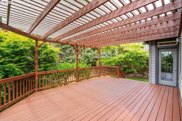 1206 NW Mayfield Rd, Portland, OR 97229 - wooden terrace featuring a pergola