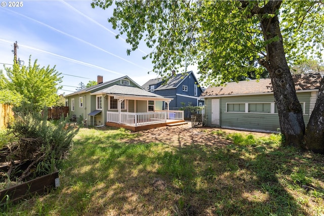 125 NE 80th Ave, Portland, OR 97213 - back of house with a wooden deck