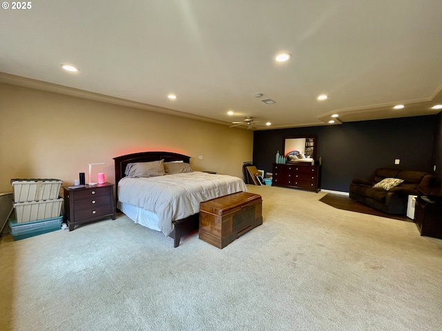 755 17th Ave, Coos Bay, OR 97420 - bedroom featuring carpet flooring and recessed lighting
