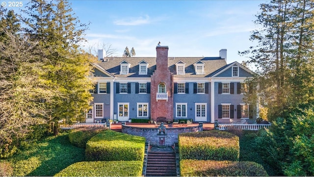 3707 SW 52nd Pl Unit 1, Portland, OR 97221 - view of front facade with a chimney