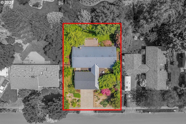 180 NW 107th Ave, Portland, OR 97229 - aerial view of property's location featuring property boundaries highlighted