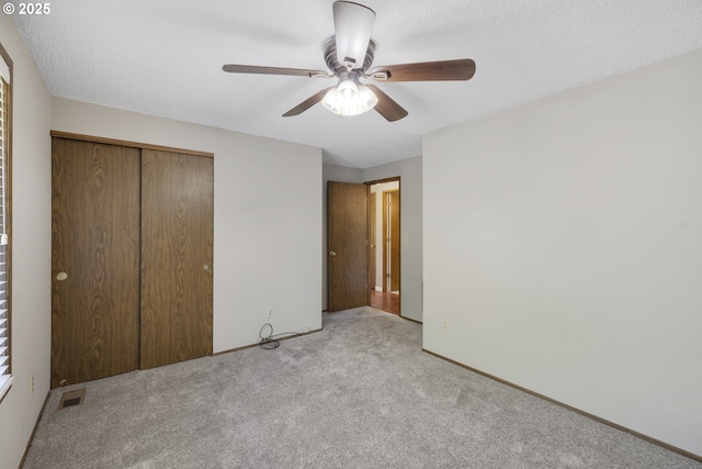9115 NE Meadowbrook Cir, Vancouver, WA 98664 - unfurnished bedroom featuring light carpet, a closet, and a ceiling fan