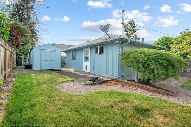 11144 NE Knott St, Portland, OR 97220 - back of property with a storage shed