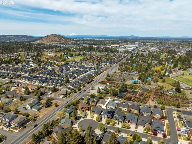21218 Darby Ct, Bend, OR 97702 - bird's eye view featuring a mountain view and a residential view