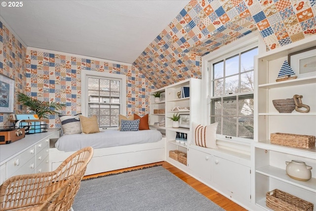 sitting room featuring light hardwood / wood-style flooring