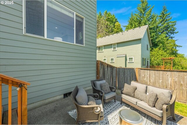 9050 SW 161st Ave, Beaverton, OR 97007 - fenced backyard with a patio area and stairs