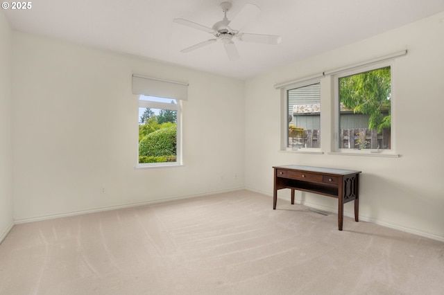 23705 SW Everest Ct, Sherwood, OR 97140 - empty room featuring carpet flooring, baseboards, and a ceiling fan