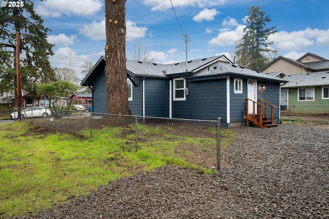 view of rear view of property