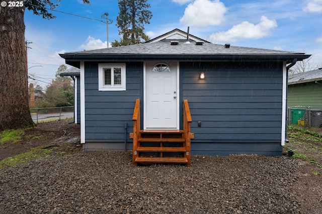 view of rear view of property