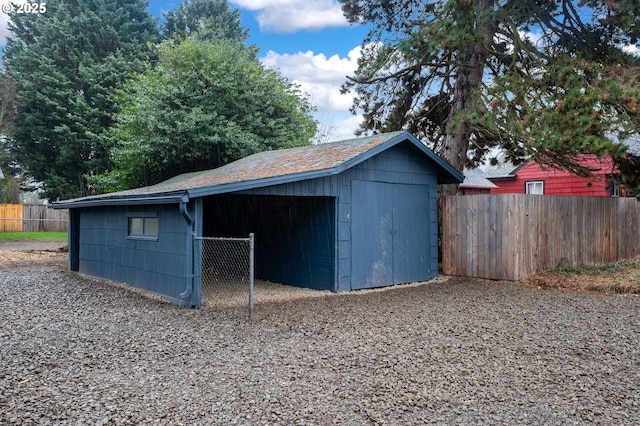 view of outbuilding