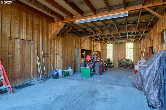 interior space featuring a garage
