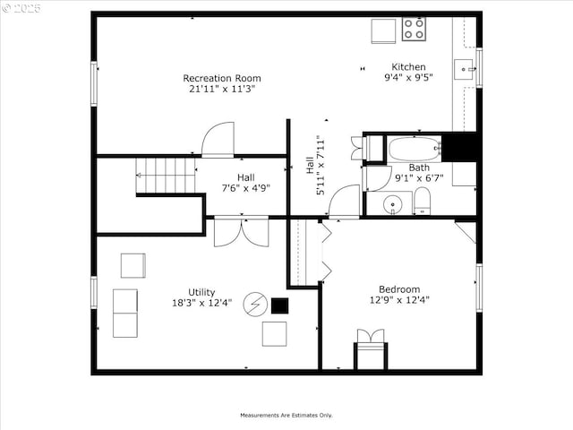 1824 NE 52nd Ave, Portland, OR 97213 - view of home floor plan