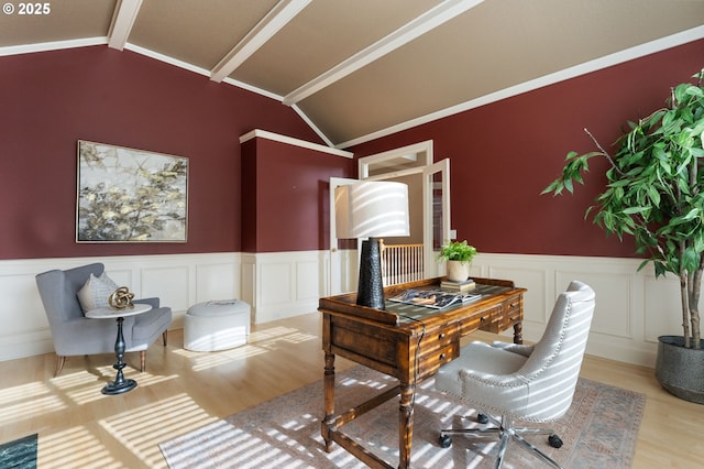 13581 SW Essex Dr, Portland, OR 97223 - office space featuring wood finished floors, wainscoting, and a decorative wall