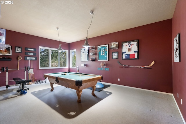 13581 SW Essex Dr, Portland, OR 97223 - rec room featuring carpet flooring, pool table, and baseboards