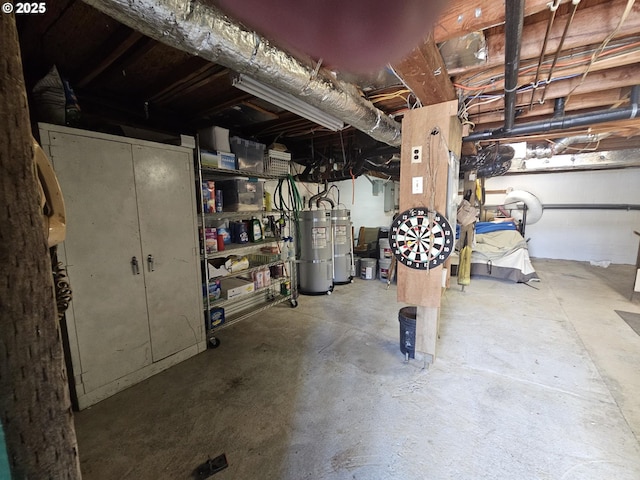 70202 Potato Bottom Rd, Lakeside, OR 97449 - unfinished below grade area with secured water heater