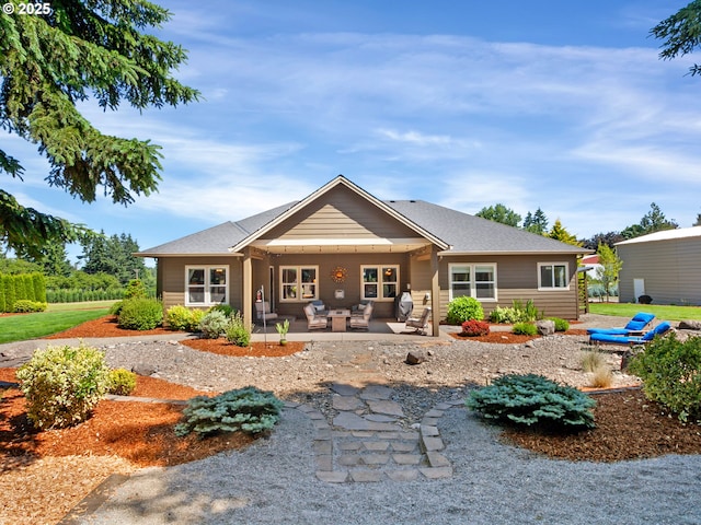 36280 SE Hauglum Rd, Boring, OR 97009 - back of property with outdoor lounge area and a patio area