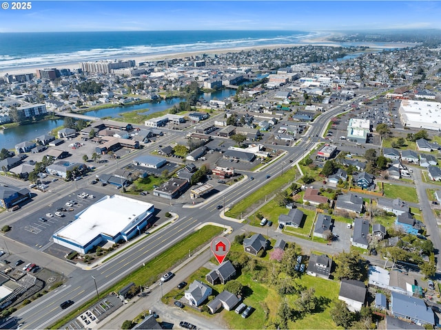 925 S Irvine Pl, Seaside, OR 97138 - aerial overview of property's location with a large body of water