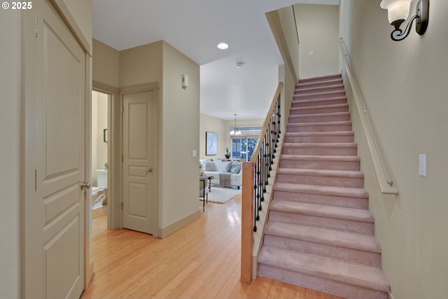 9400 SW 153rd Ave, Beaverton, OR 97007 - stairs featuring wood finished floors and baseboards