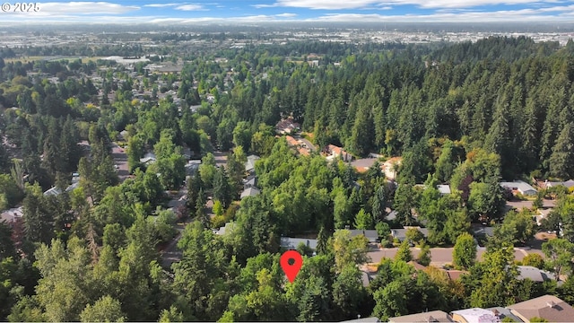 3580 Wilshire Ln, Eugene, OR 97405 - aerial view of property and surrounding area with a heavily wooded area and nearby suburban area